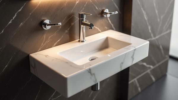 Élégance des vasques à poser en marbre pour salle de bain