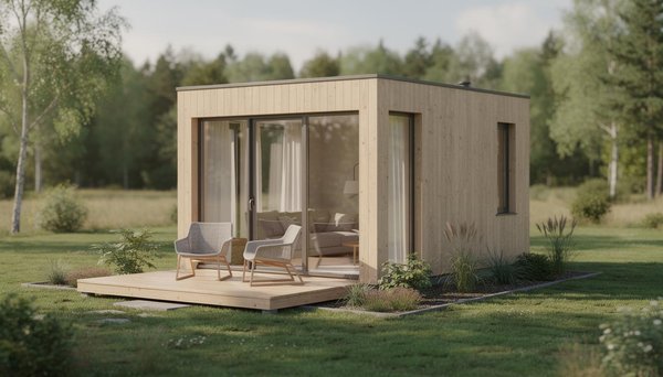 Chalet de 20m2 en bois habitable : le choix malin pour petit espace